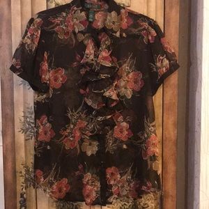 Ralph Lauren Sheer Blouse